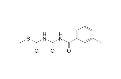 N-(m-toluoylcarbamoyl)thiocarbamic acid S-methyl ester