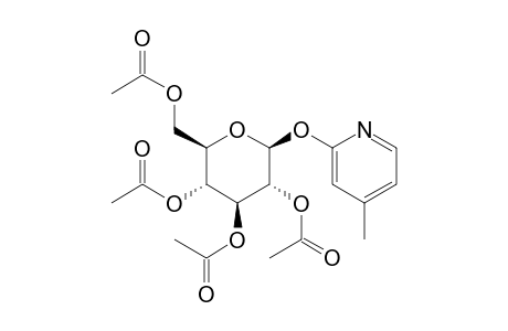 2-(beta-D-glucopyranosyloxy)-4-picoline, tetraacetate (ester)