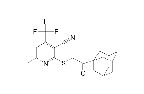 2-(2-Adamantan-1-yl-2-oxo-ethylsulfanyl)-6-methyl-4-trifluoromethyl-nicotinonitrile