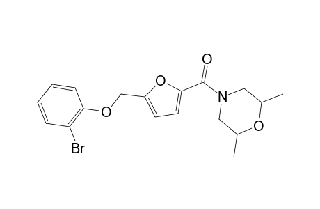 2-Bromophenyl {5-[(2,6-dimethyl-4-morpholinyl)carbonyl]-2-furyl}methyl ether