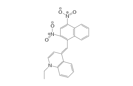 Quinoline, 4-[(2,4-dinitro-1-naphthalenyl)methylene]-1-ethyl-1,4-dihydro-