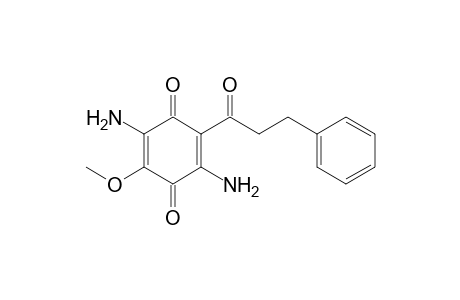 2,5-diamino-3-methoxy-6-(3-phenylpropanoyl)-p-benzoquinone