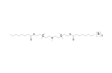 [(methylimino)diethylene]bis[dimethyl(2-hydroxyethyl)ammonium] dibromide, dioctanoate (ester)