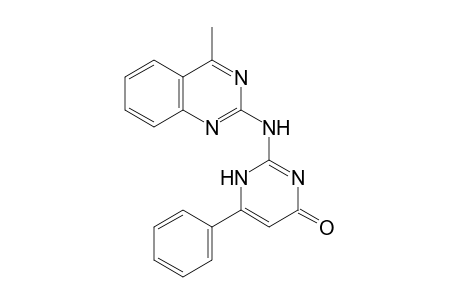 2-[(4-methyl-2-quinazolinyl)amino]-6-phenyl-1H-pyrimidin-4-one