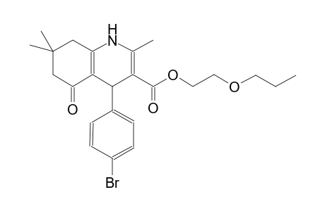 2-Propoxyethyl 4-(4-bromophenyl)-2,7,7-trimethyl-5-oxo-1,4,5,6,7,8-hexahydro-3-quinolinecarboxylate