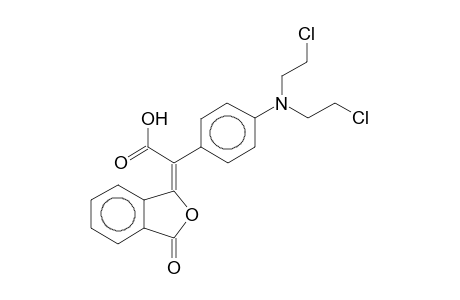 (2E)-2-[4-[bis(2-chloroethyl)amino]phenyl]-2-(3-ketoisobenzofuran-1-ylidene)acetic acid