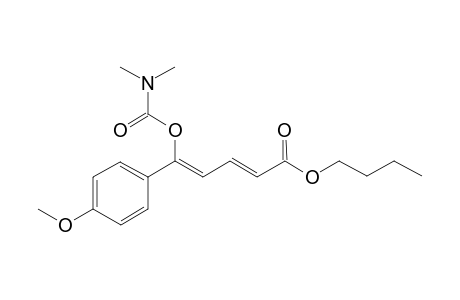 (2E,4Z)-butyl 5-(dimethylcarbamoyloxy)-5-(4-methoxyphenyl)penta-2,4-dienoate