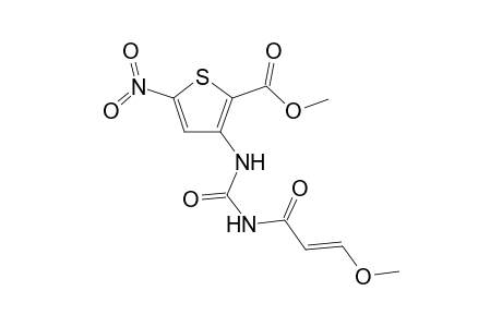 Methyl 3-{[(3'-methoxy-1'-oxoprop-2'-enyl)amino]carbonyl]amino-5-nitrothiophene-2-carboxylate