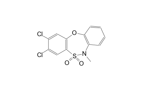 6H-dibenzo[b,f][1,4,5]oxathiazepine, 2,3-dichloro-6-methyl-, 5,5-dioxide