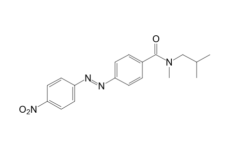 N-ISOBUTYL-N-METHYL-p-[(p-NITROPHENYL)AZO]BENZAMIDE