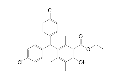 Ethyl 3-(bis(4-chlorophenyl)methyl)-6-hydroxy-2,4,5-trimethylbenzoate