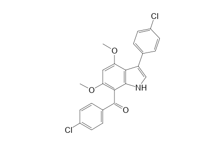 7-(4-Chlorobenzoyl)-3-(4-chlorophenyl)-4,6-dimethoxyindole