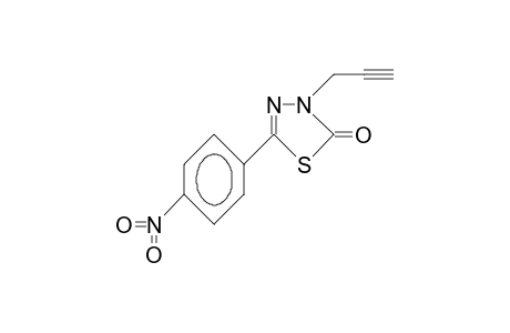 5-(4-nitrophenyl)-3-propargyl-1,3,4-thiadiazol-2-one