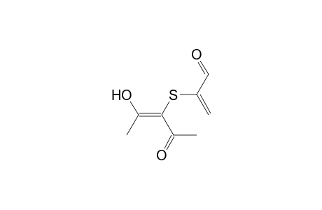 2-Hydroxy-3-[(1-formylethenyl)thio]pent-2-en-4-one