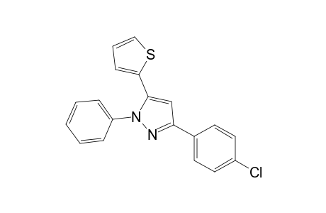 3-(4-CHLOROPHENYL)-1-PHENYL-5-(2-THIENYL)-PYRAZOLE