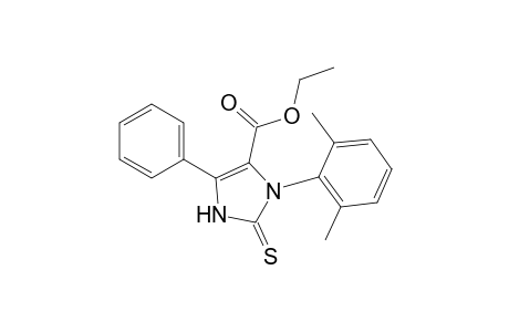 5-phenyl-2-thioxo-3-(2,6-xylyl)-4-imidazoline-4-carboxylic acid, ethyl ester