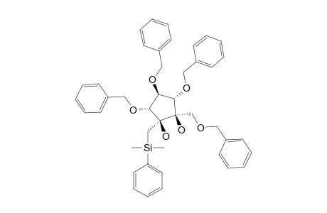 (1R,2S,3R,4S,5S)-3,4,5-TRIS-(BENZYLOXY)-1-(BENZYLOXYMETHYL)-2-[[DIMETHYL-(PHENYL)-SILYL]-METHYL]-CYCLOPENTANE-1,2-DIOL