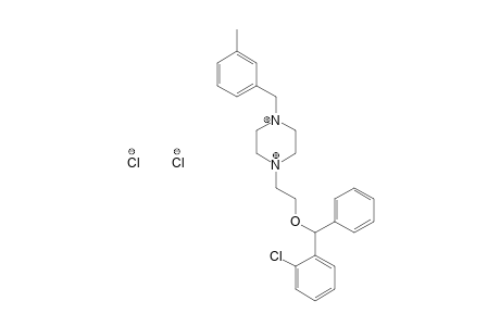 1-{2-[(o-chlorophenyl)phenylmethoxy]ethyl}-4-(m-methylbenzyl)piperazine, dihydrochloride