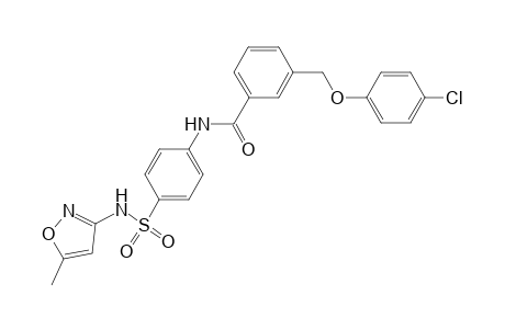 3-[(4-chlorophenoxy)methyl]-N-(4-{[(5-methyl-3-isoxazolyl)amino]sulfonyl}phenyl)benzamide