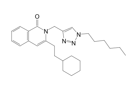 3-(2-Cyclohexylethyl)-2-[(1-n-hexyl-1H-1,2,3-triazol-4-yl)methyl]isoquinolin-1(2H)-one