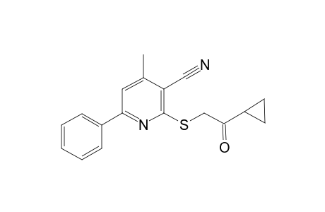 Pyridine-3-carbonitrile, 2-(2-cyclopropyl-2-oxoethyl)thio-4-methyl-6-phenyl-