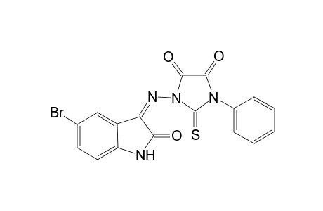 5-Bromo-3-[(2'-thioxo-3'-phenyl-4',5'-imidazolidinedione-1'-yl)imino]-1H-2-indolinone