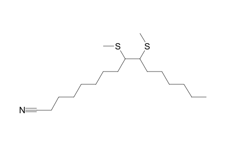 9,10-bis(methylsulfanyl)hexadecanenitrile