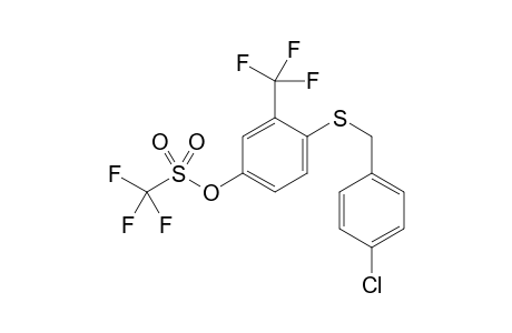 [4-[(4-chlorophenyl)methylsulfanyl]-3-(trifluoromethyl)phenyl] trifluoromethanesulfonate