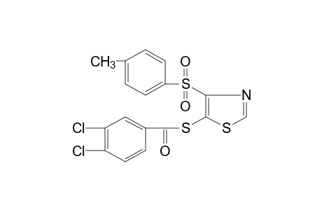 4-(p-tolylsulfonyl)-5-thiazolethiol, 3,4-dichlorobenzoate (ester)