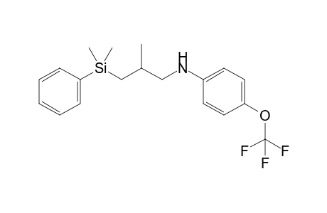 N-(2-Methyl-3-(dimethyl(phenyl)silyl)propyl)-4-trifluoromethoxyaniline