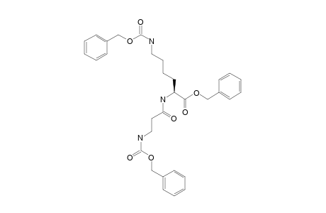 .alpha.-(Carbobenzyloxy-.beta.-alanyl)-eta-carbobenzyloxy-L-lysine benzyl(ester)