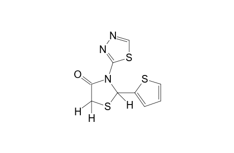 3-(1,3,4-thiadiazol-2-yl)-2-(2-thienyl)-4-thiazolidinone