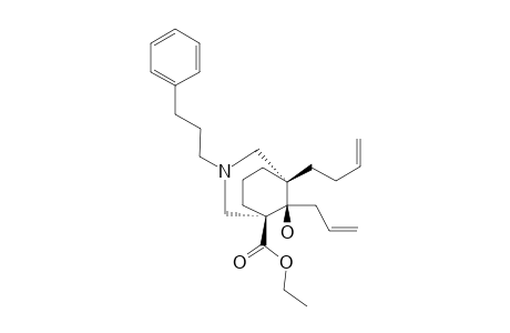 ETHYL-(1R*,5S*,9R*)-5-(3-BUTENYL)-9-HYDROXY-3-(3-PHENYLPROPYL)-9-(2-PROPENYL)-3-AZABICYCLO-[3.3.1]-NONANE-1-CARBOXYLATE