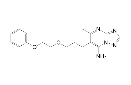 [1,2,4]Triazolo[1,5-a]pyrimidin-7-amine, 5-methyl-6-[3-(2-phenoxyethoxy)propyl]-
