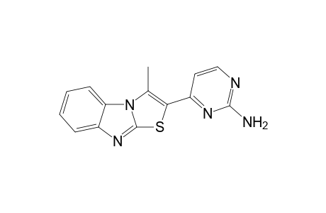 2-Amino-4-(3-methylthiazolo[3,2-a]benzimidazol-2-yl)pyrimidine