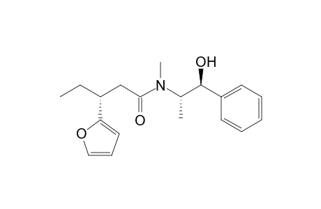 (+)-(3R,1'S,2'S)-N-(1'-Hydroxy-1'-phenylpropan-2'-yl)-3-(furan-2-yl)-N-methylpentanamide