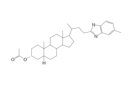 3-.alpha.-Acetoxy-23-[5'(6')-methylbenzimidazol-2'-yl]nor-cholane