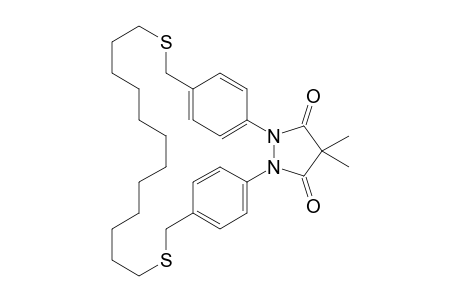 5,8:25,28-Dietheno-1H,9H,24H-pyrazolo[1,2-g][1,14,7,8]dithiadiazacyclohexacosine-1,3(2H)-dione, 11,12,13,14,15,16,17,18,19,20,21,22-dodecahydro-2,2-dimethyl-