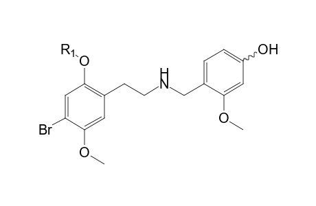 25B-NBOMe-M (O-demethyl-HO- glucuronide) isomer-1