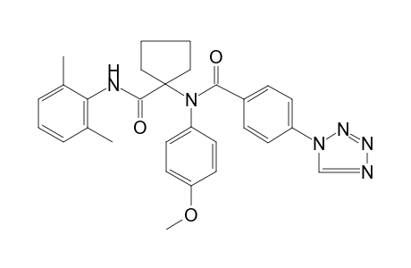 benzamide, N-[1-[[(2,6-dimethylphenyl)amino]carbonyl]cyclopentyl]-N-(4-methoxyphenyl)-4-(1H-tetrazol-1-yl)-