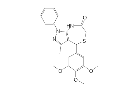 3-methyl-1-phenyl-4-(3,4,5-trimethoxyphenyl)-4,8-dihydro-1H-pyrazolo[3,4-e][1,4]thiazepin-7(6H)-one