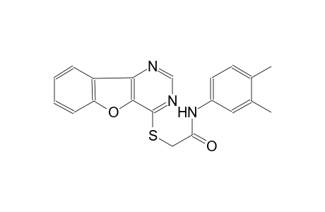 2-([1]benzofuro[3,2-d]pyrimidin-4-ylsulfanyl)-N-(3,4-dimethylphenyl)acetamide