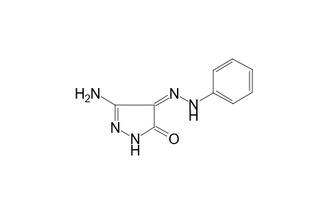 (4Z)-3-Amino-1H-pyrazole-4,5-dione 4-(phenylhydrazone)