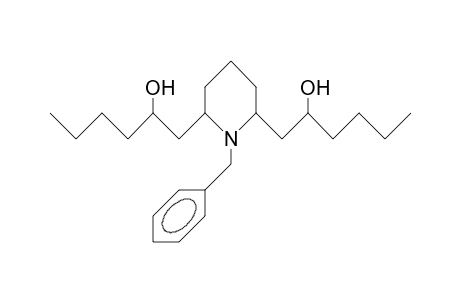 N-Benzyl-2,6-bis(2-hydroxy-hexyl)-piperidine