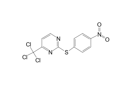 4-[Trichloromethyl]-2-[[4-nitrophenyl]thio]pyrimidine