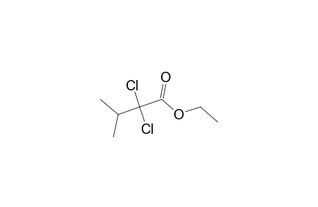 Butanoic acid, 2,2-dichloro-3-methyl-, ethyl ester