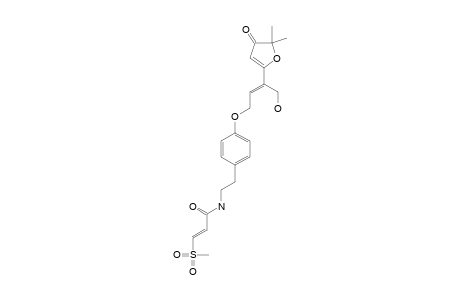 TRICHANTHIN-A;(E)-3-(METHYLSULFONYL)-PROPENOIC-ACID-(E)-4-[4-HYDROXY-3-(4-OXO-2-OXOLEN-2-YL)-2-BUTENYLOXY]-PHENETHYLAMIDE