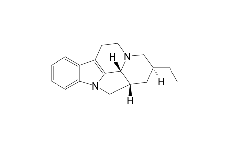 16-Descarbomethoxy-16-deshydroxy-15-desmethylenetacamine (6-Ethyl-4,10-diazapentacyclo[8.6.1.0(4,18).0(11,16)]octadecaoctaene)