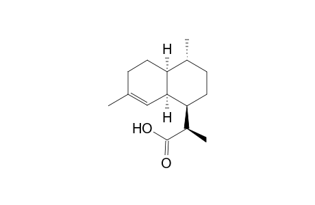 2-(4,7-Dimethyl-(1.alpha.H),2,3,(4.beta.H),(4a.alpha..H),5,8,(8a.alpha.H)-octahydronaphthalen-1-yl)propionic acid [.deata.3-dihydroartemisinic acid isomer]