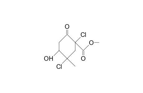 1,5-Dichloro-4-hydroxy-5-methyl-2-oxo-cyclohexan